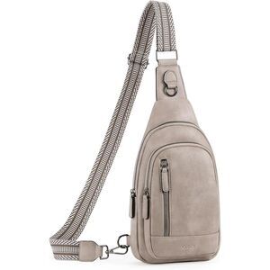 Women Grey Imported Faux Leather Unique Sling Cross Body Backpack